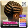 Weaving without extension - Hairbows & Cornrows